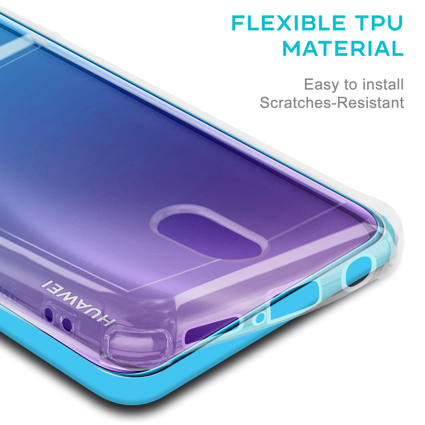 Card Holder Back Cover for Huawei P30 Lite