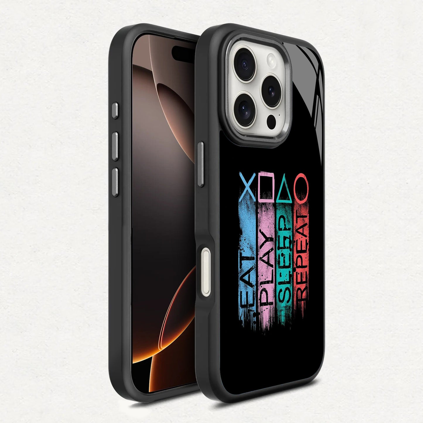 🍔🎮😴🔁 Eat Play Sleep Repeat Phone Case