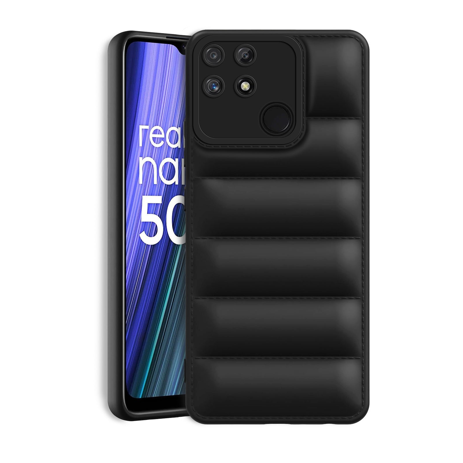 Puffer Back Cover for Realme Narzo 50A – Caseflea