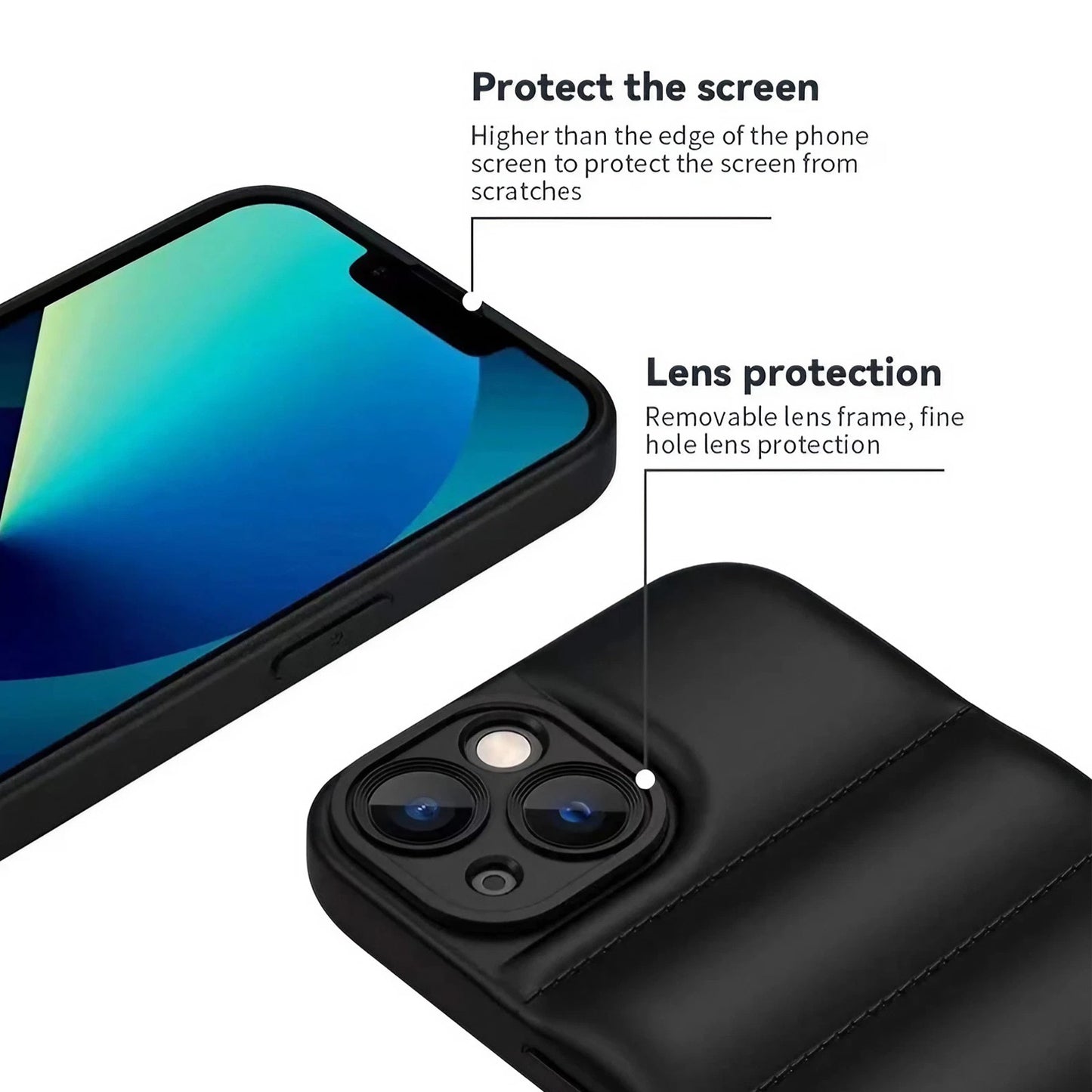 Puffer Back Cover for Apple iPhone 13