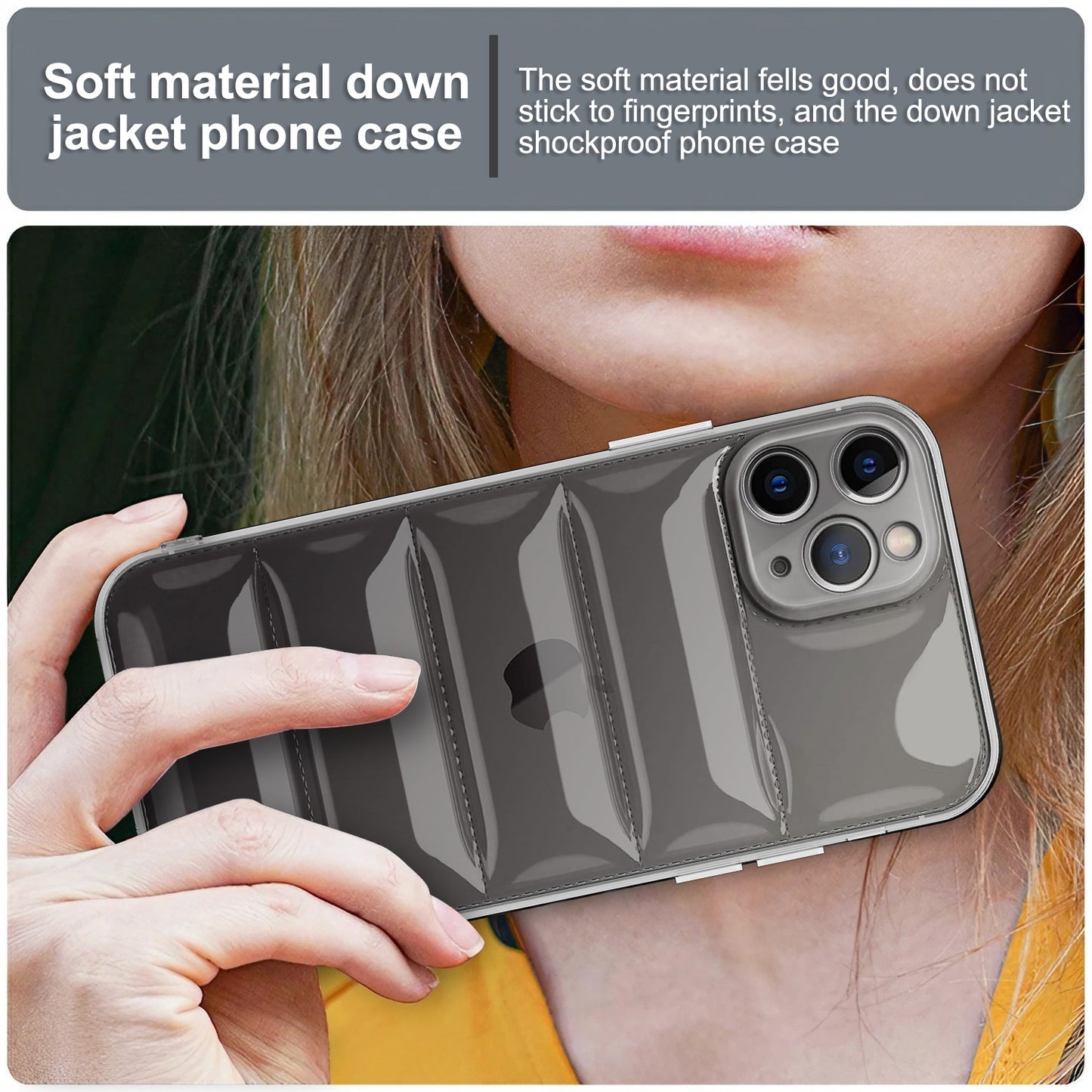 Ultra-Thin Transparent Puffer Back Cover for Apple iPhone 11 Pro Max