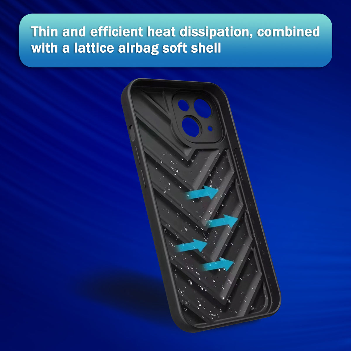 Wave Cushioned Back Cover for Tecno Pova 3