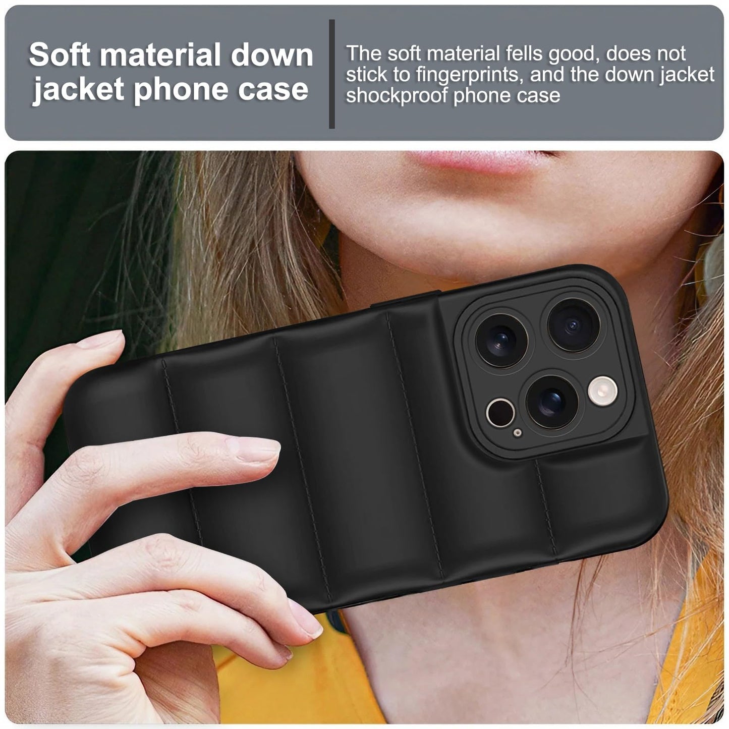 Puffer Back Cover for Apple iPhone 16 Pro