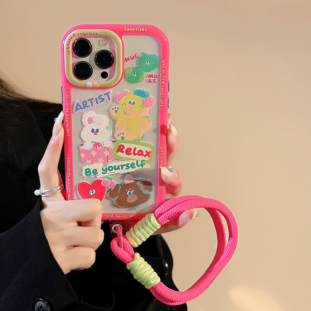 Blush Buddy Phone Case with Charm