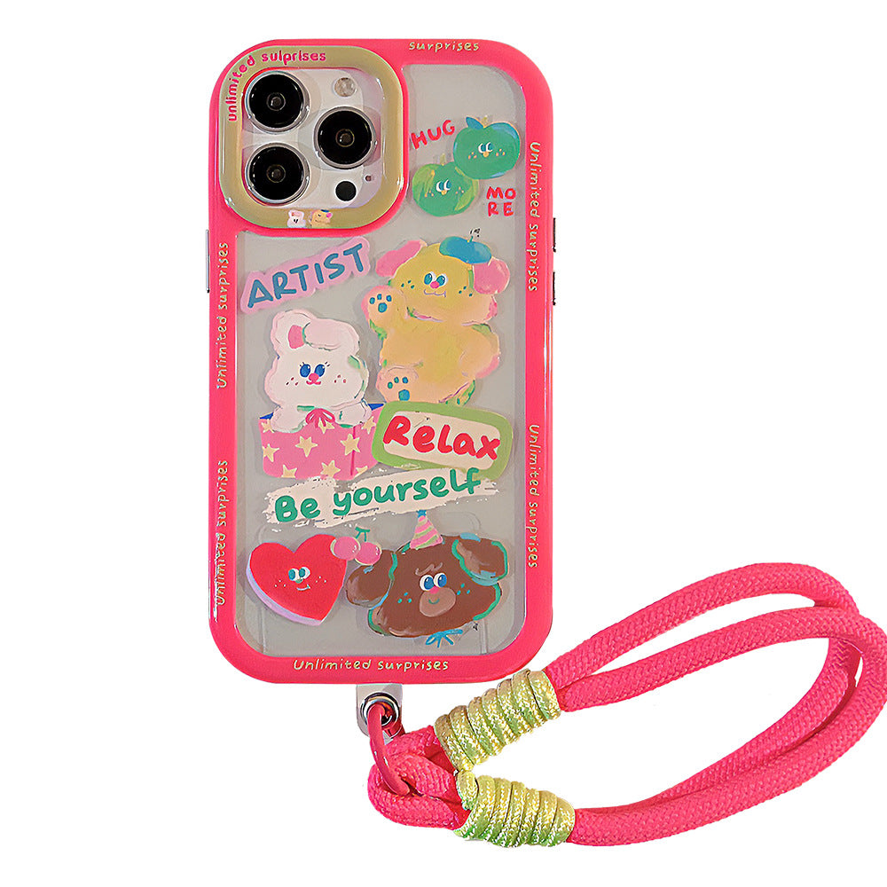 Blush Buddy Phone Case with Charm