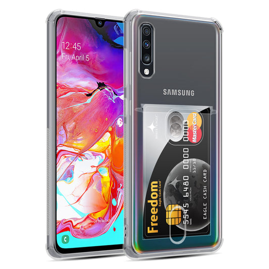 Card Holder Back Cover for Samsung Galaxy A70