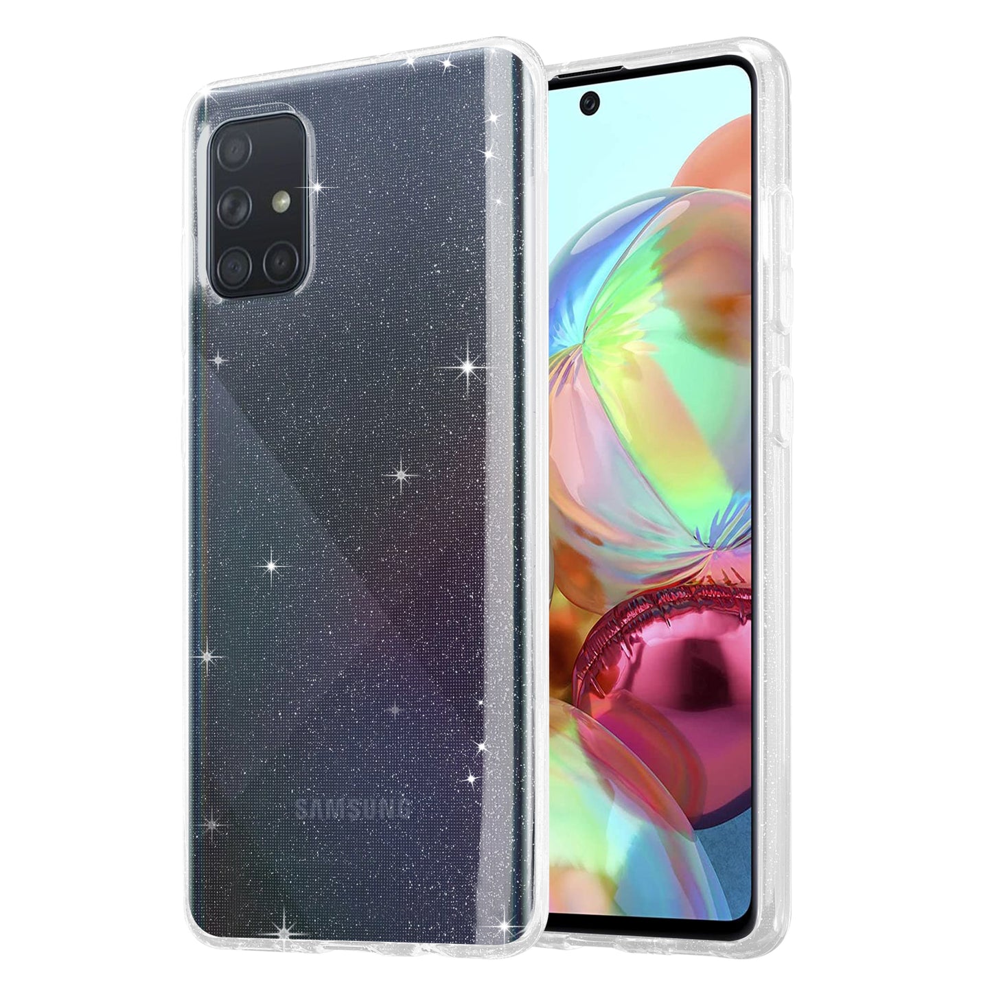 Liquid Crystal Glitter Back Cover for Samsung Galaxy A71