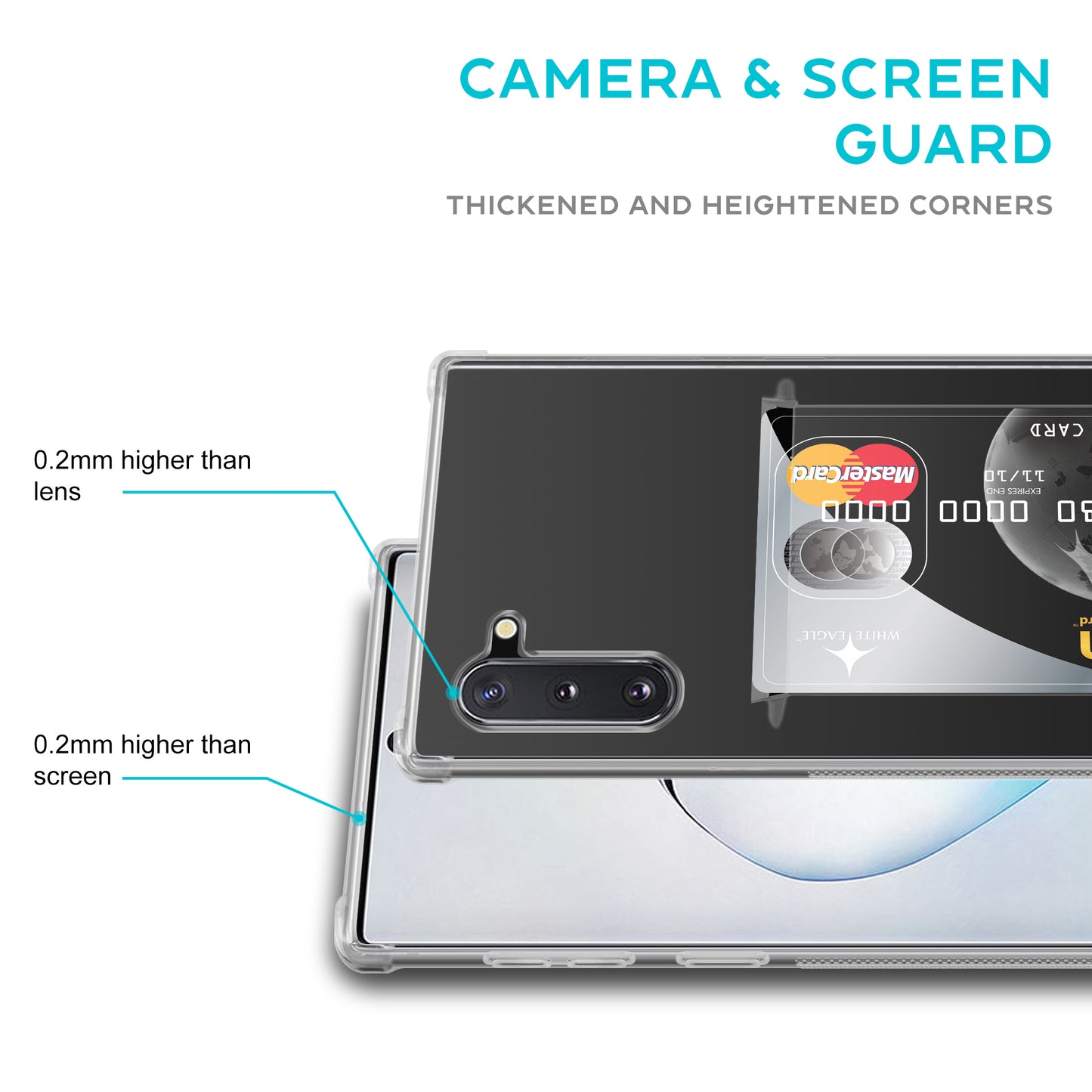 Card Holder Back Cover for Samsung Galaxy Note 10