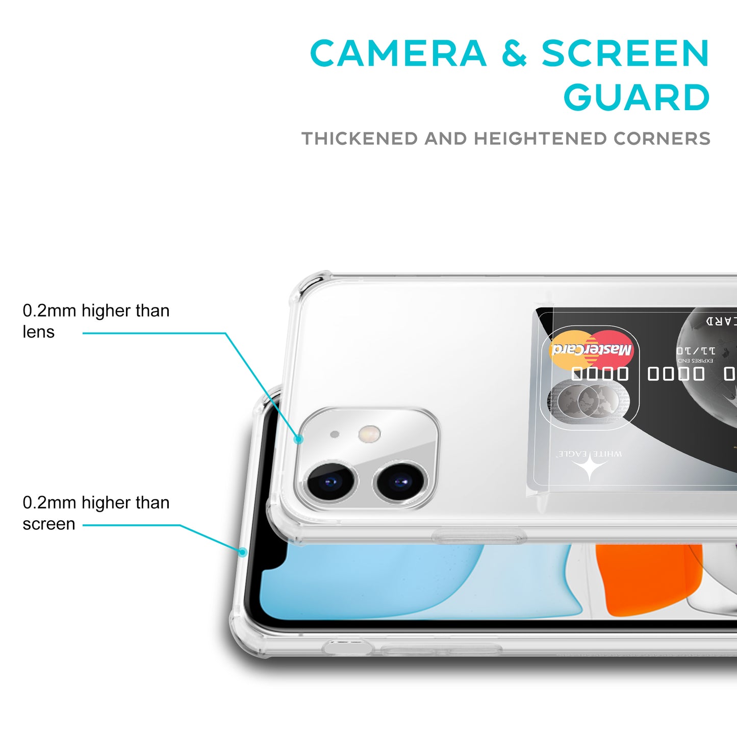 Card Holder Back Cover for Apple iPhone 11