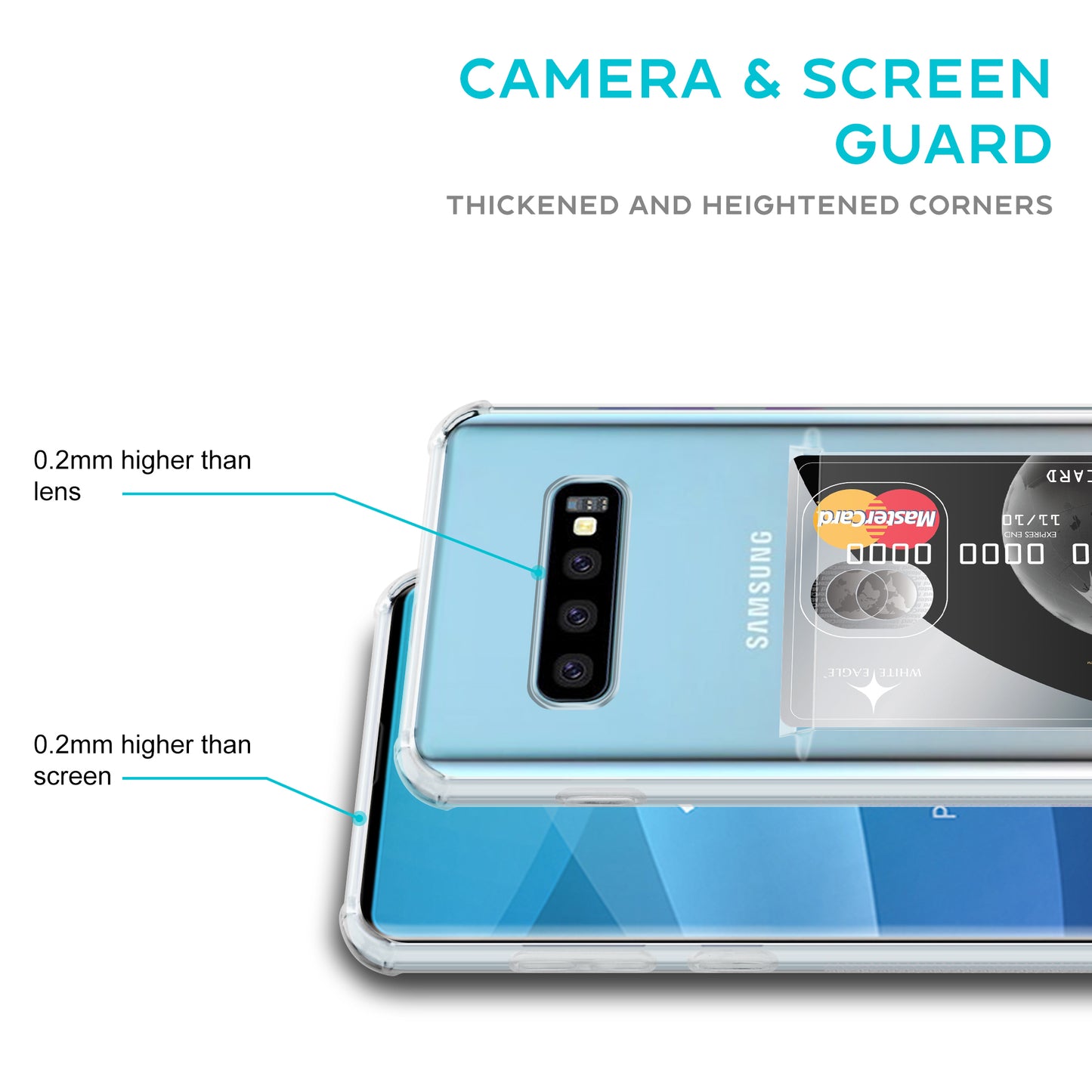 Card Holder Back Cover for Samsung Galaxy S10 Plus