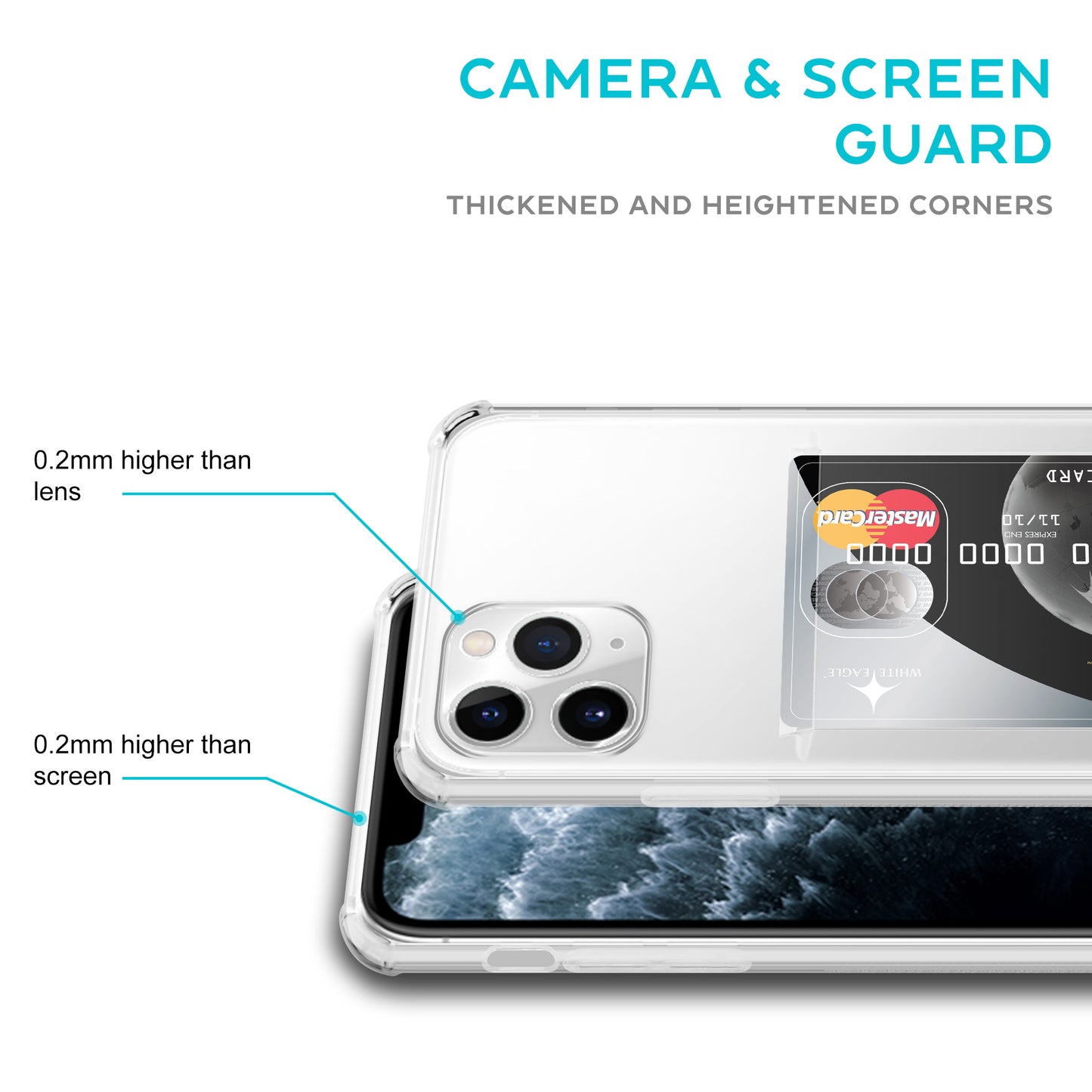 Card Holder Back Cover for Apple iPhone 11 Pro Max