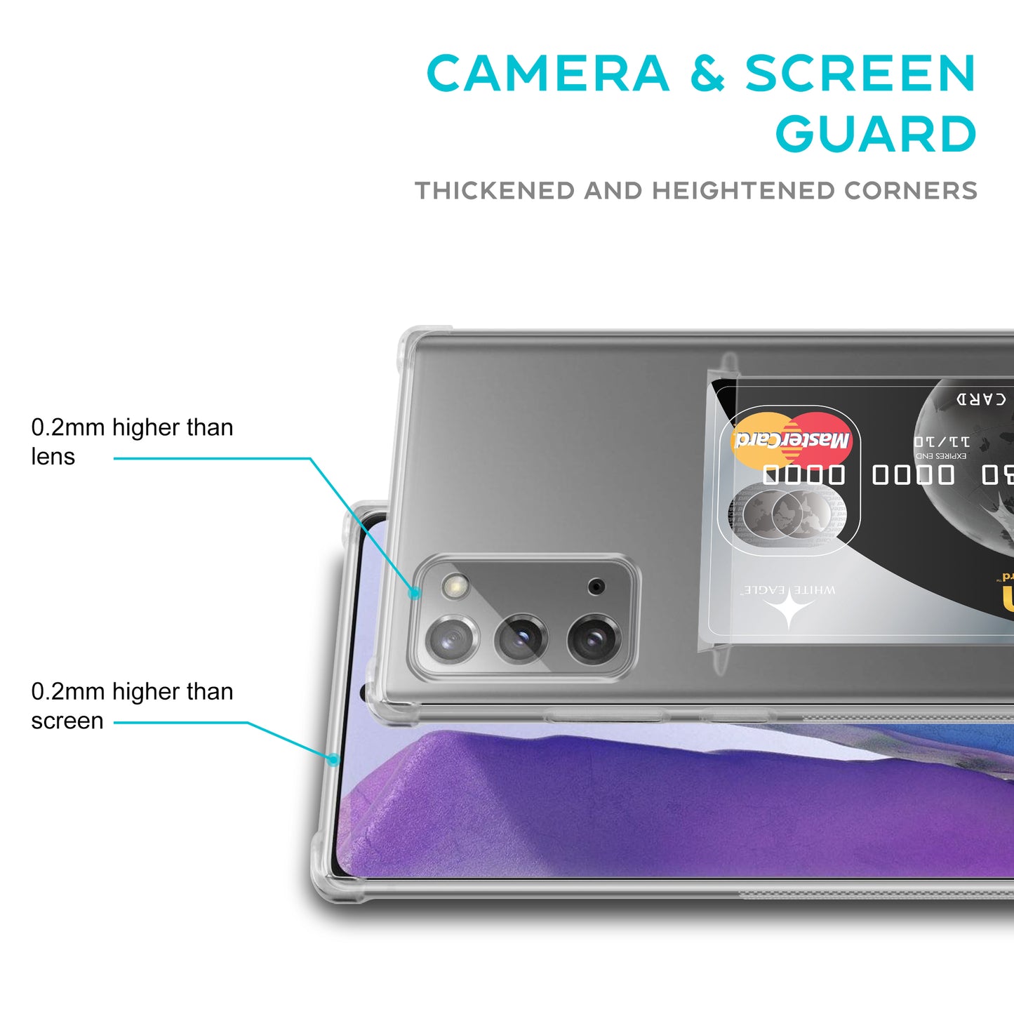 Card Holder Back Cover for Samsung Galaxy Note 20