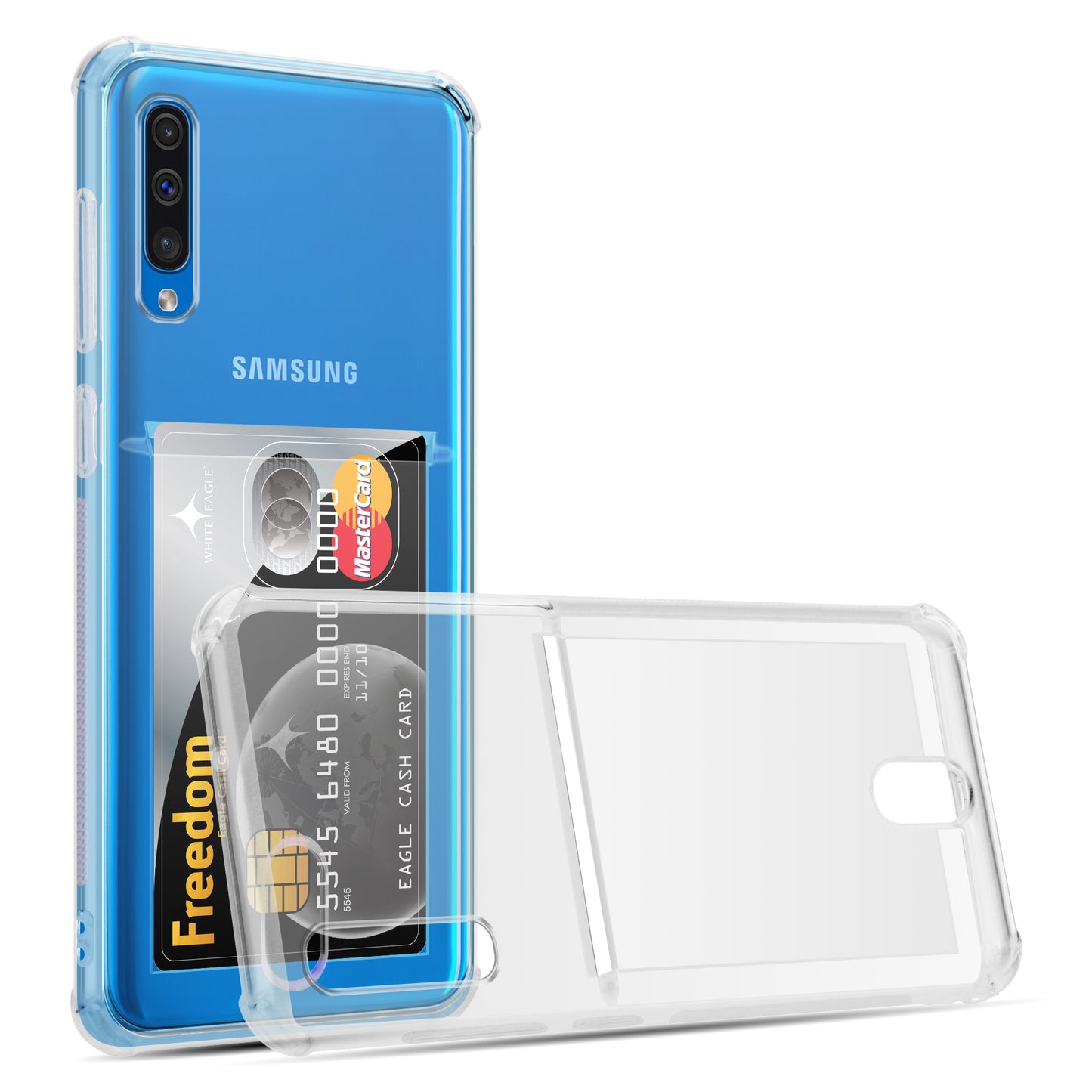 Card Holder Back Cover for Samsung Galaxy A50