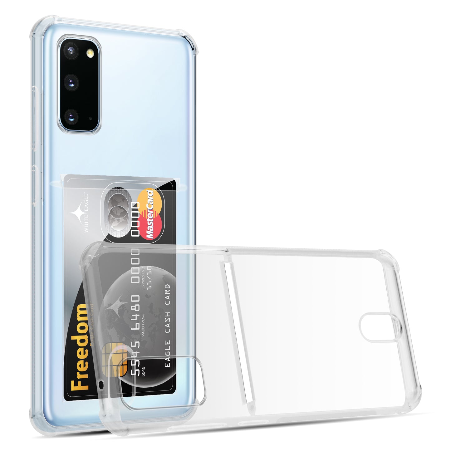 Card Holder Back Cover for Samsung Galaxy S20