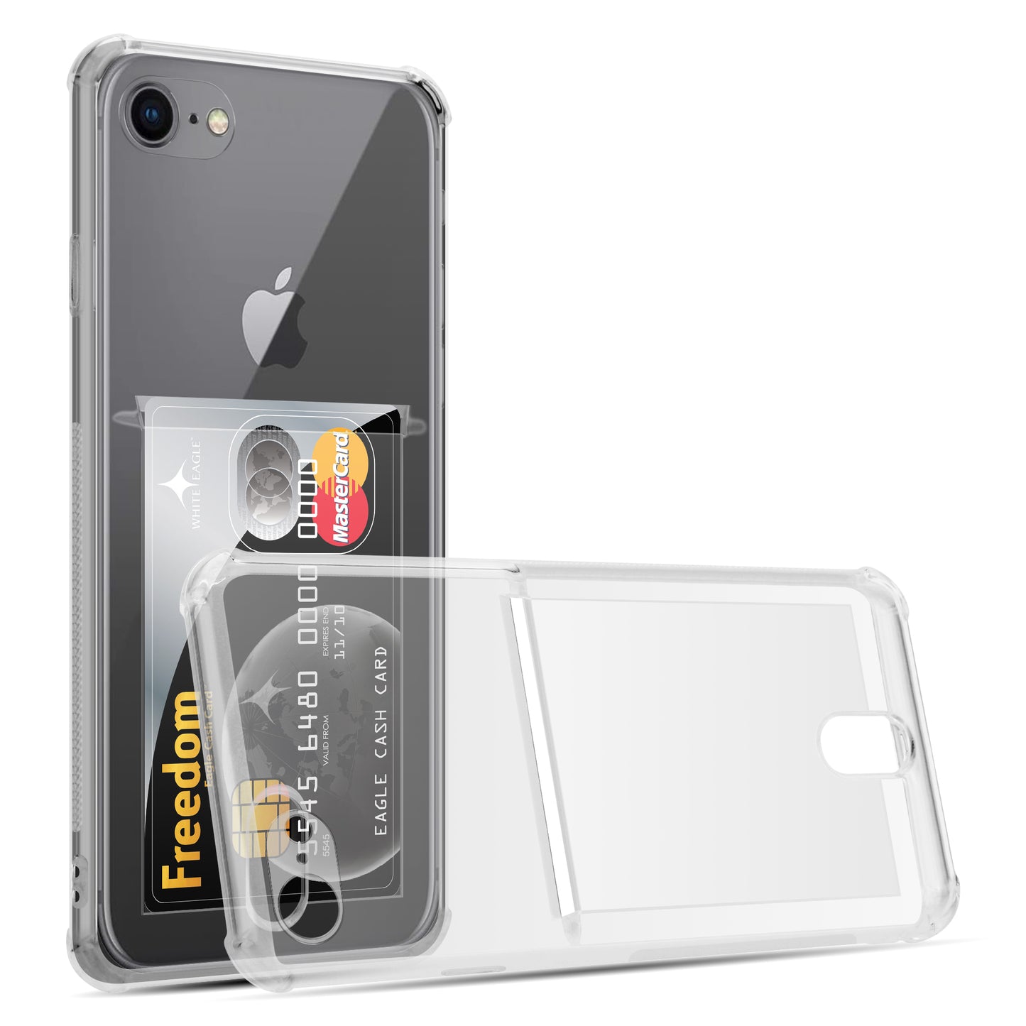 Card Holder Back Cover for Apple iPhone 8