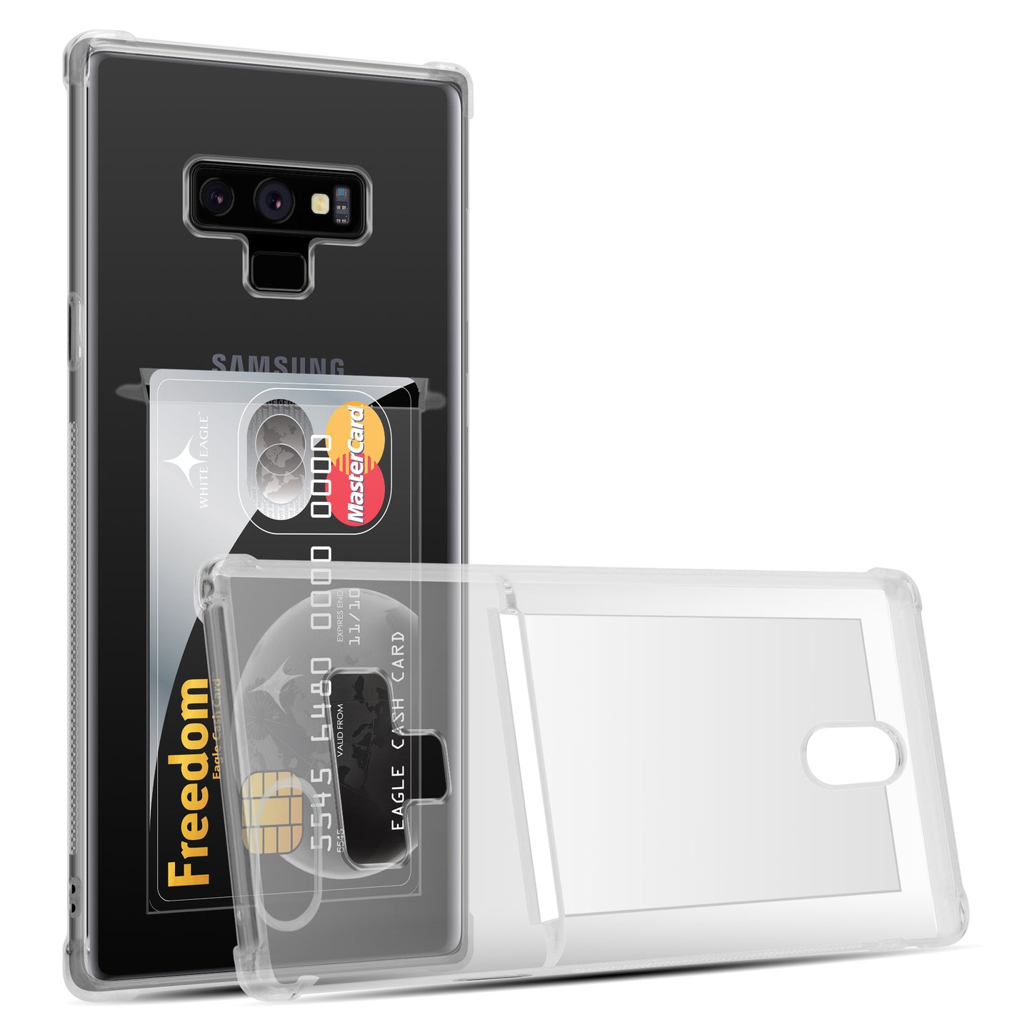 Card Holder Back Cover for Samsung Galaxy Note 9