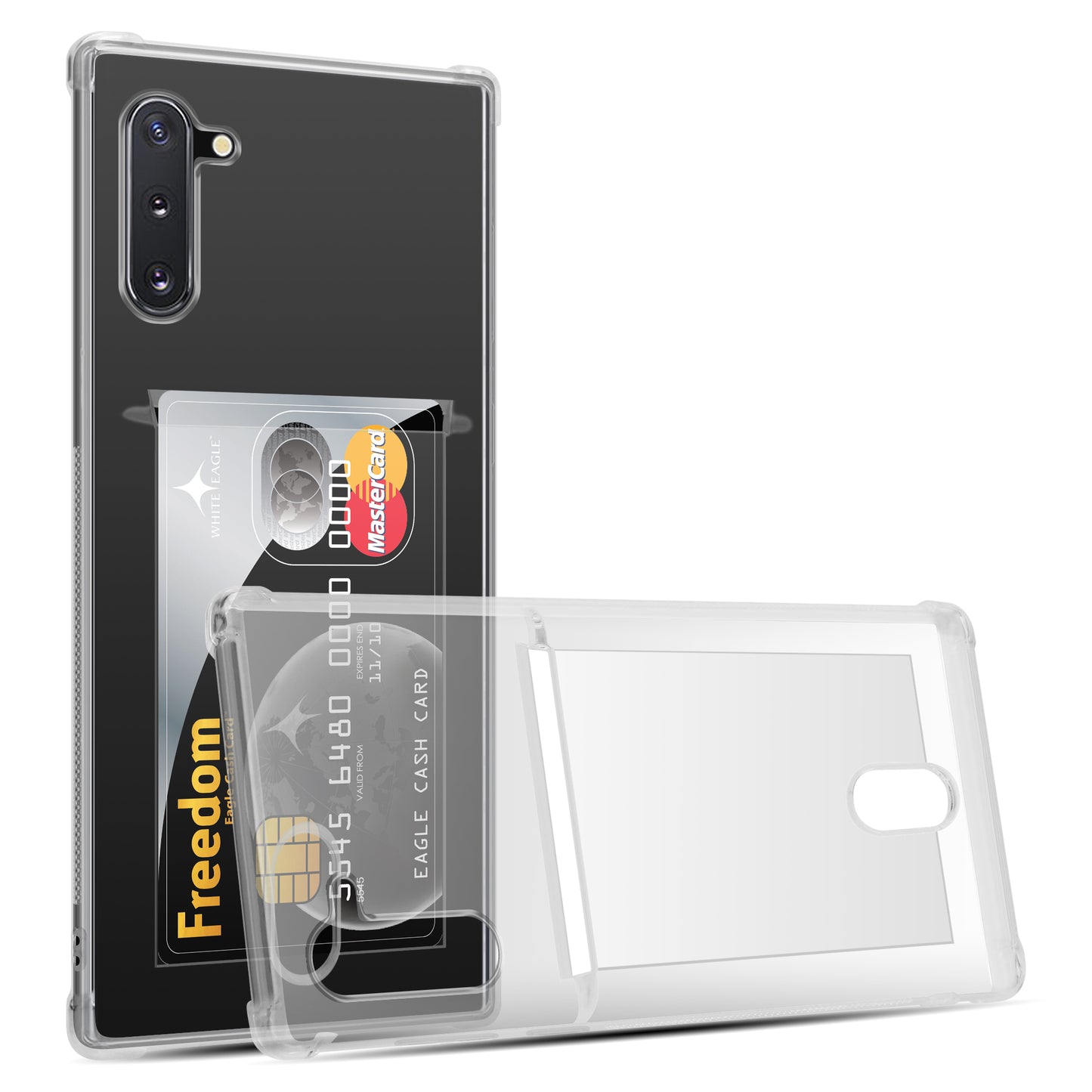 Card Holder Back Cover for Samsung Galaxy Note 10