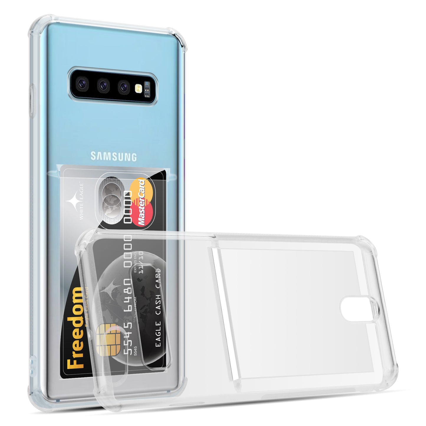 Card Holder Back Cover for Samsung Galaxy S10 Plus