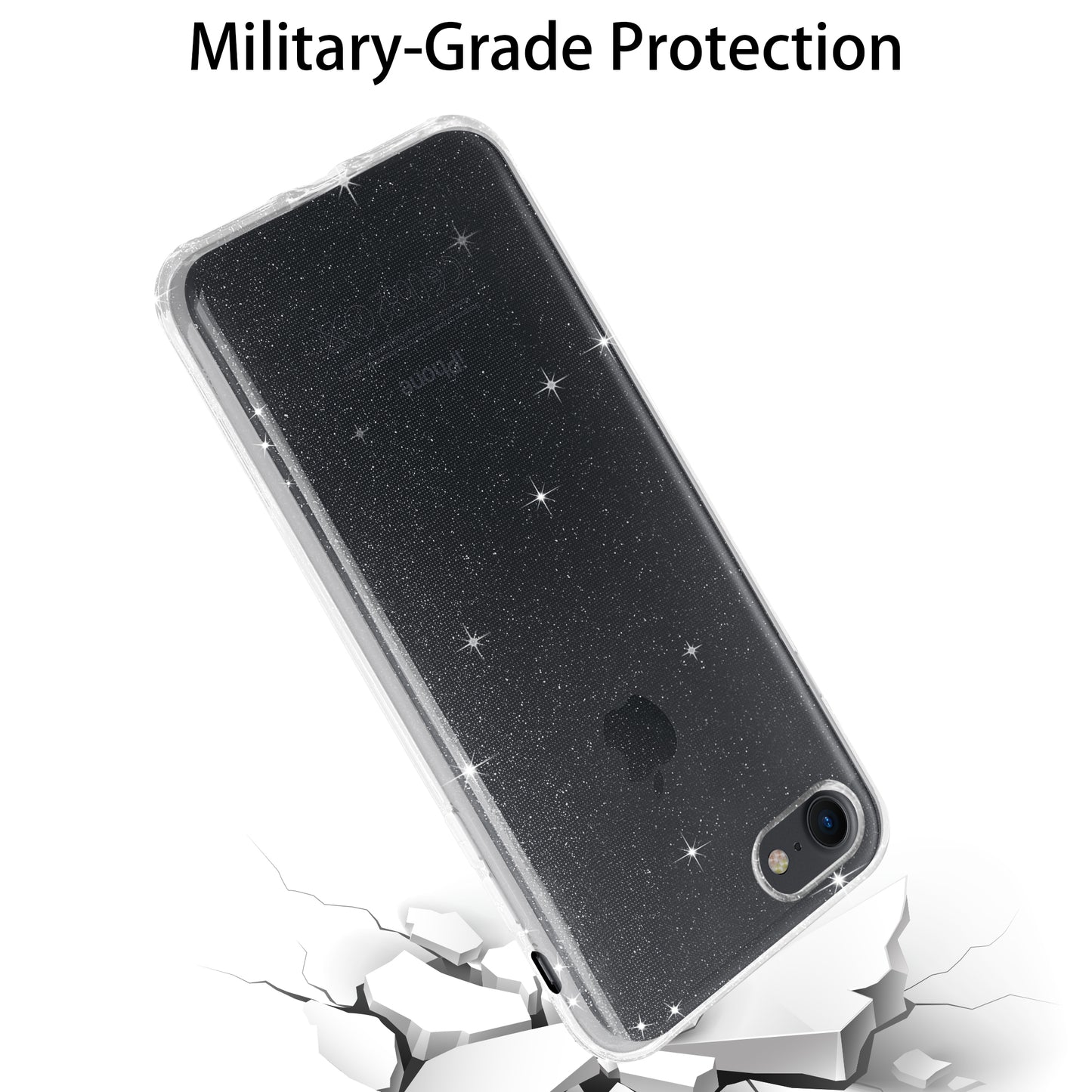 Liquid Crystal Glitter Back Cover for Apple iPhone 8