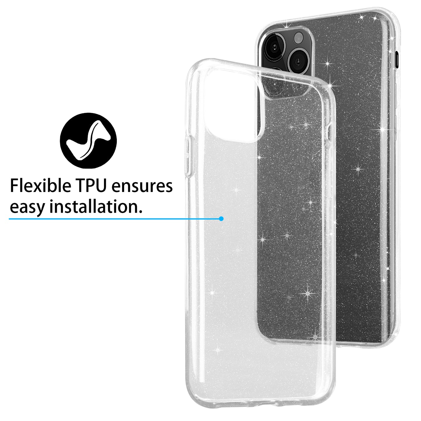 Liquid Crystal Glitter Back Cover for Apple iPhone 11 Pro