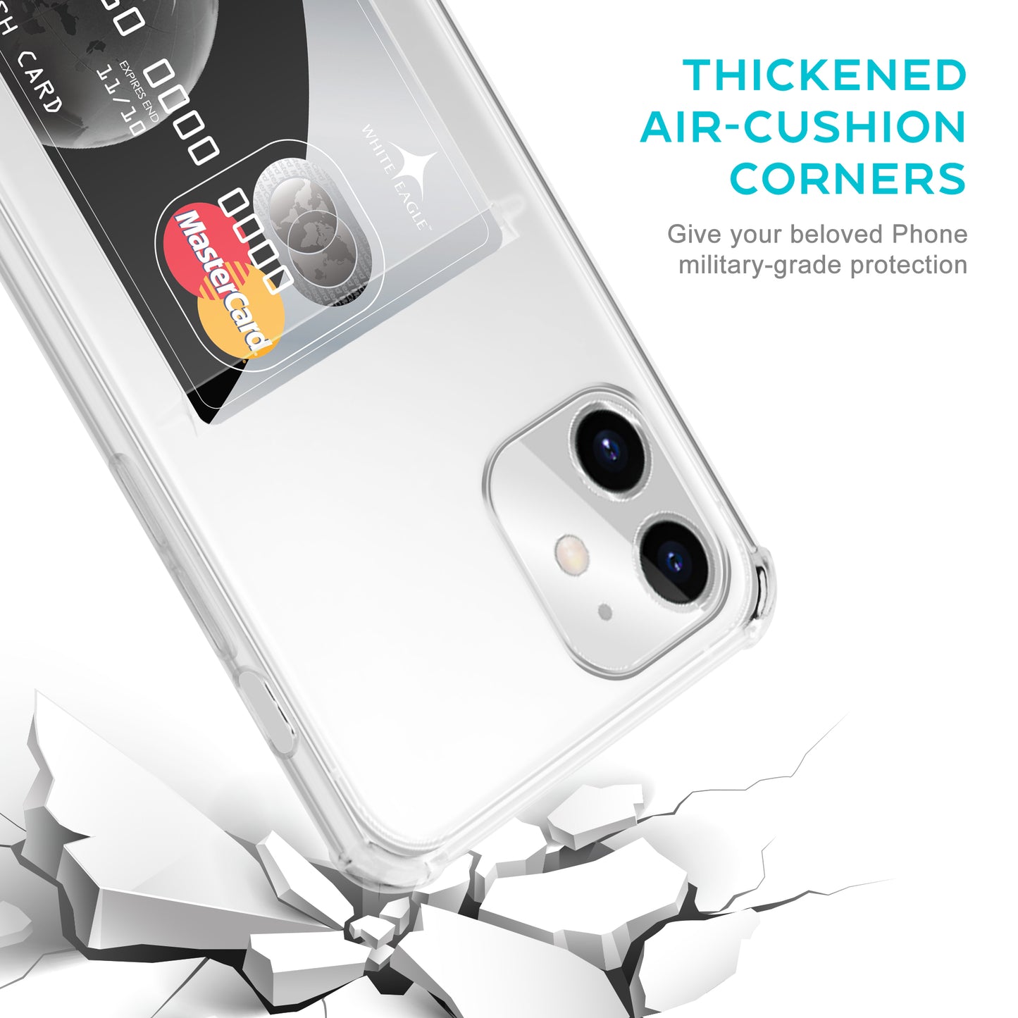 Card Holder Back Cover for Apple iPhone 11