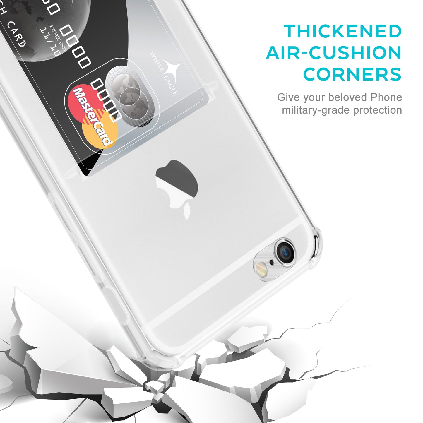 Card Holder Back Cover for Apple iPhone 6s