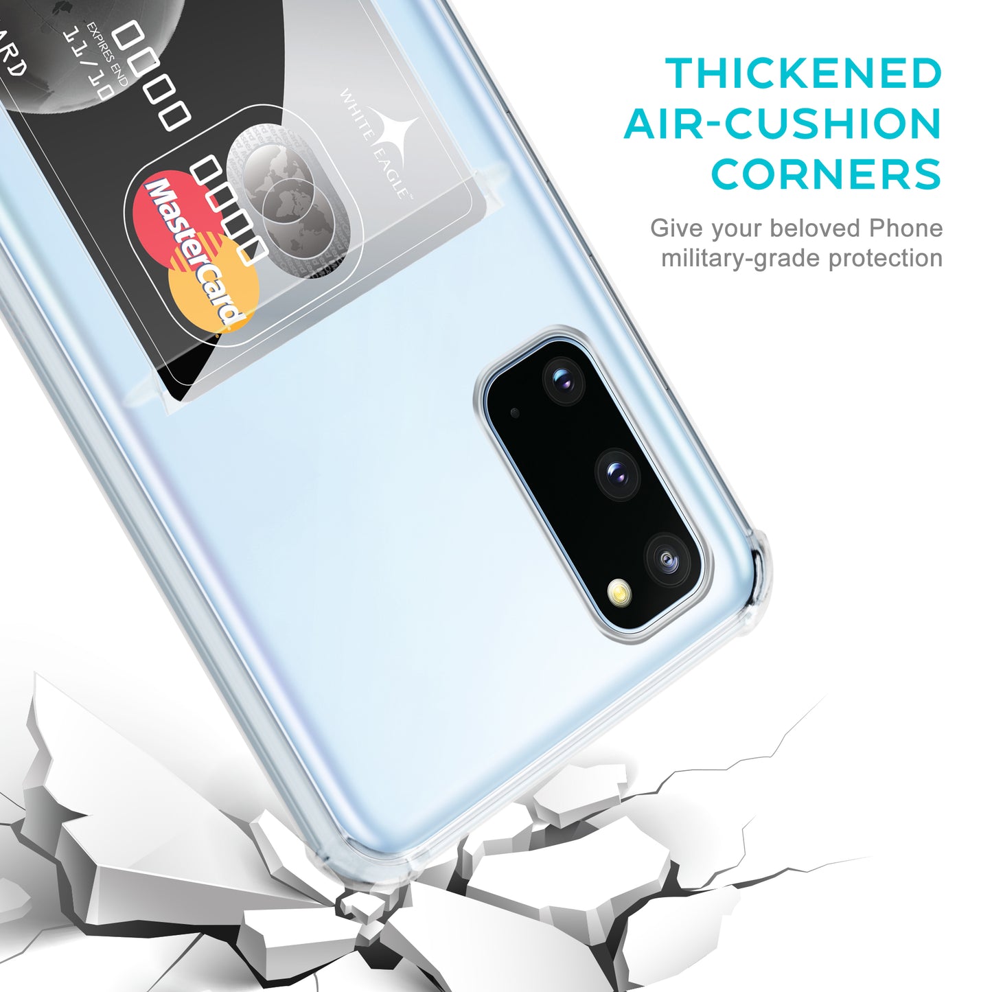 Card Holder Back Cover for Samsung Galaxy S20