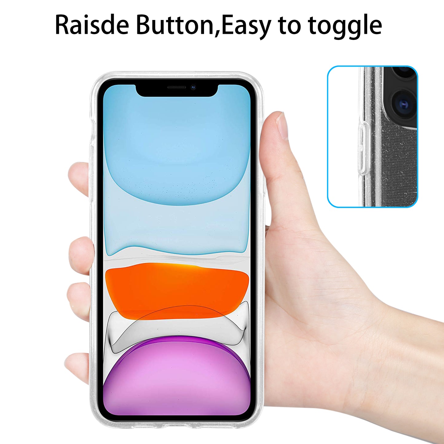 Liquid Crystal Glitter Back Cover for Apple iPhone 11