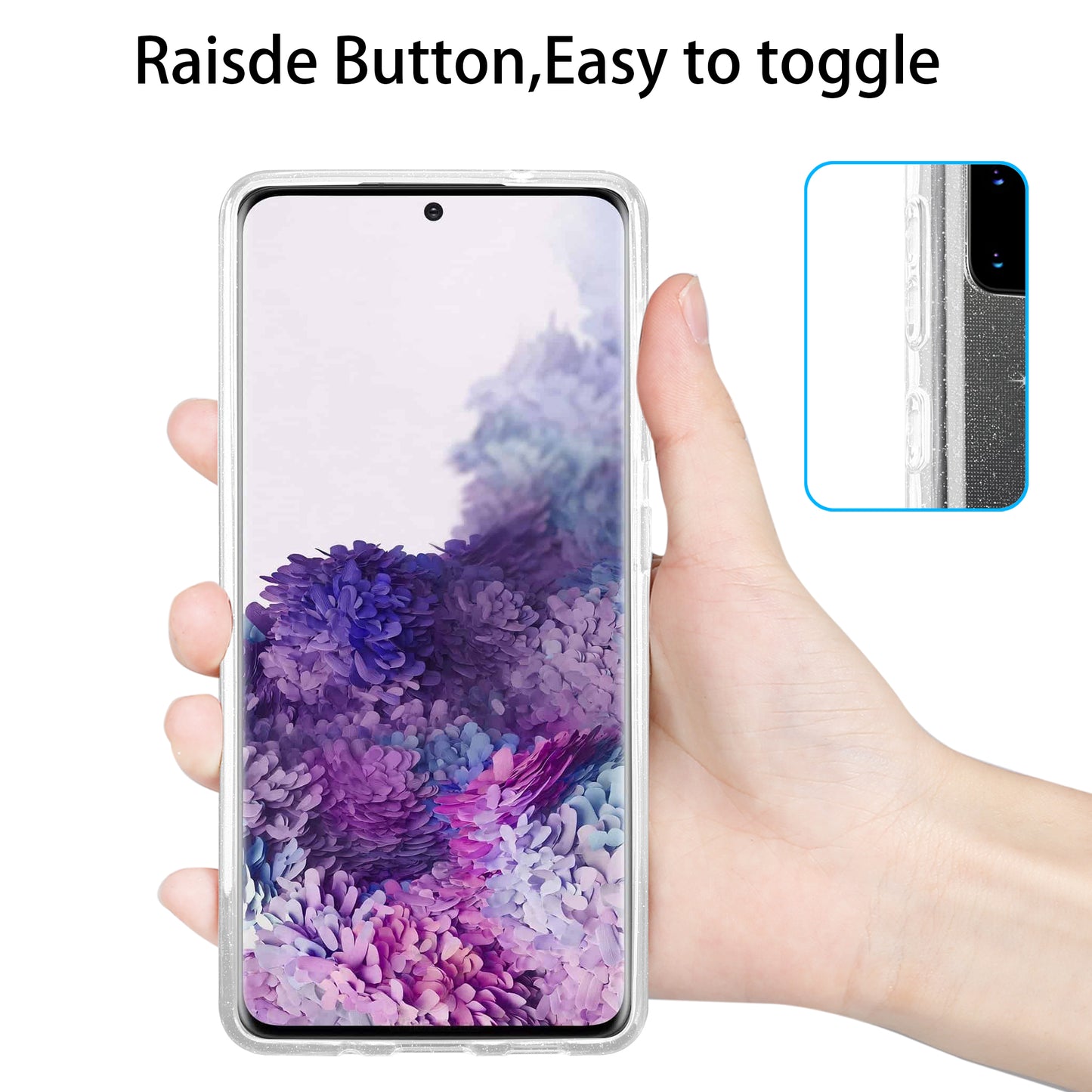 Liquid Crystal Glitter Back Cover for Samsung Galaxy S20