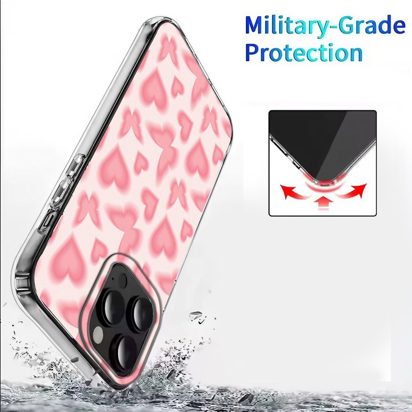 💖 Pink Butterfly Heart Phone Case