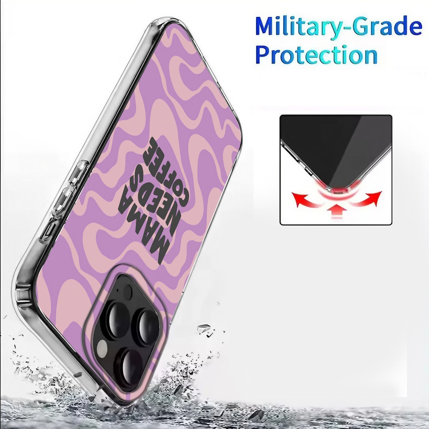 Mama Needs Coffee ☕💖 Phone Case