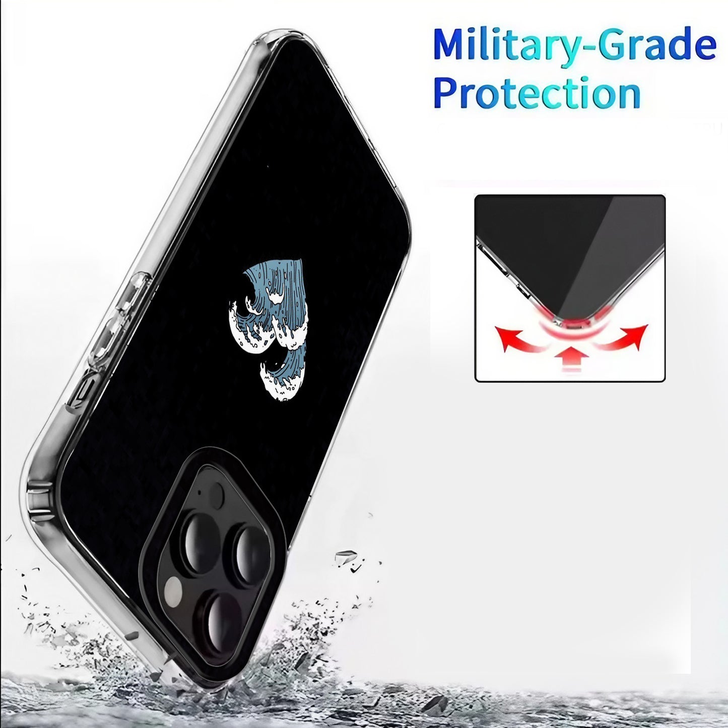 ❤️ Heart Shaped Waves Phone Case