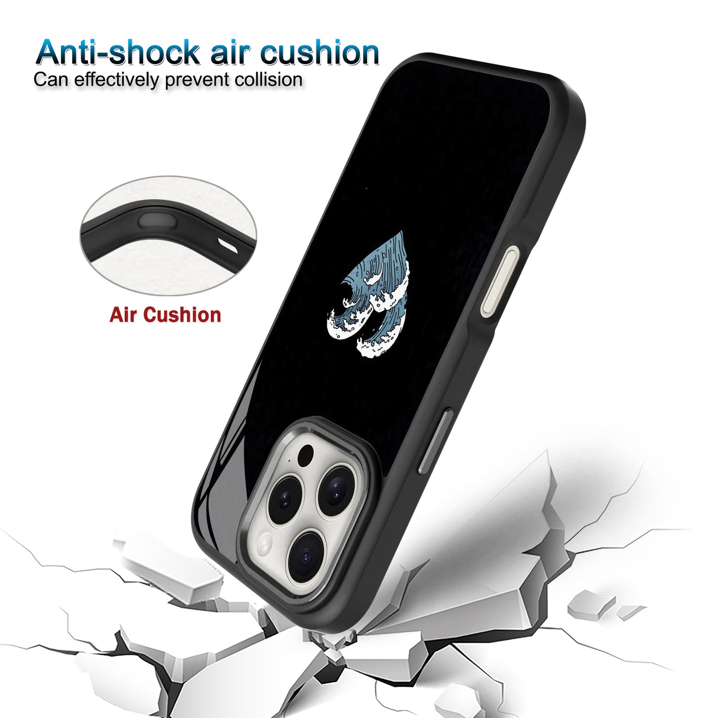 ❤️ Heart Shaped Waves Phone Case