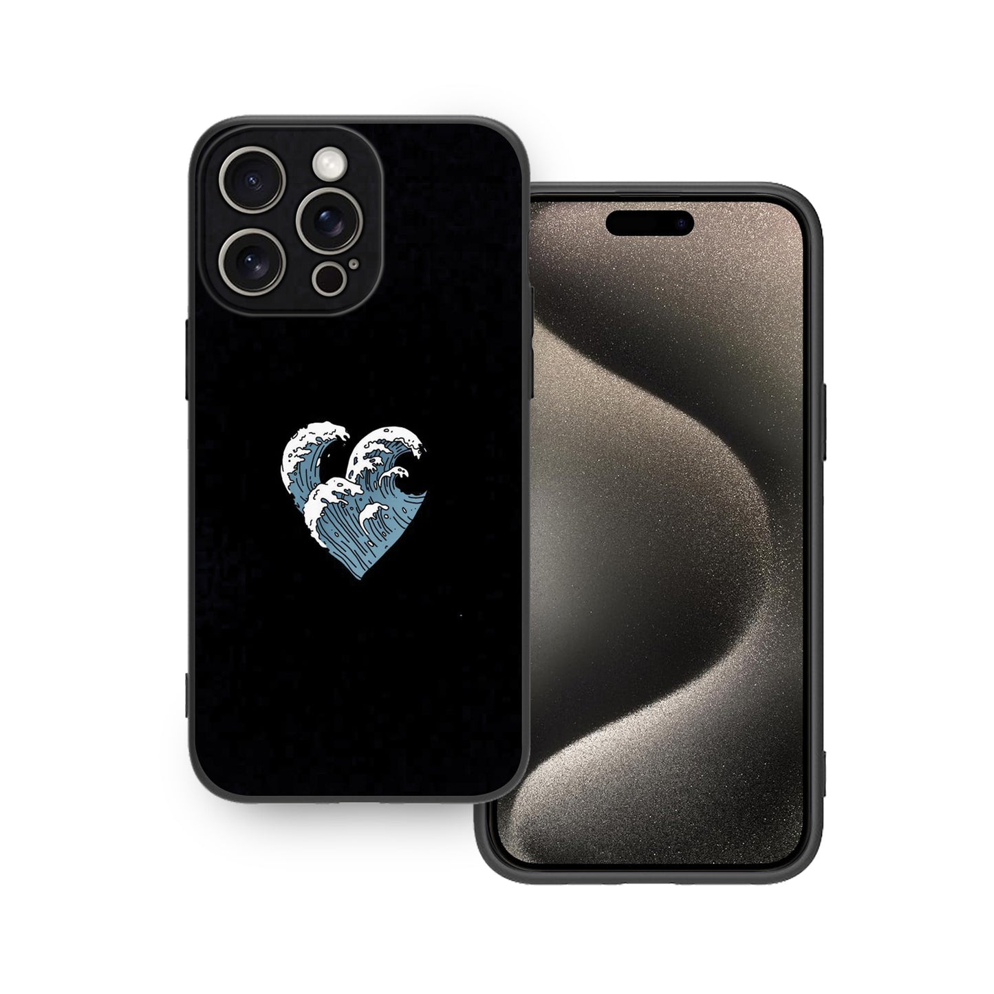 ❤️ Heart Shaped Waves Phone Case