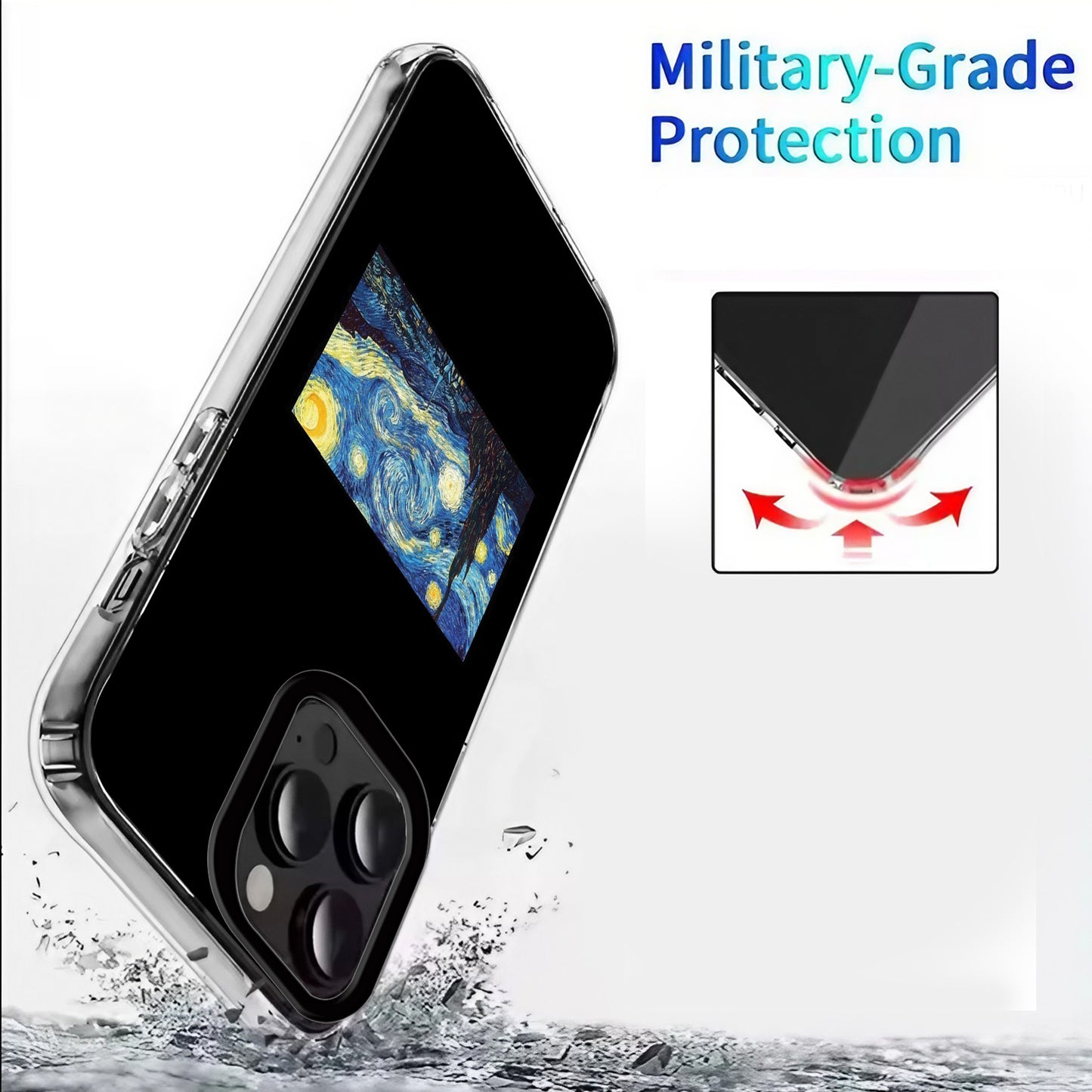 🌟 Starry Night Painting Phone Case