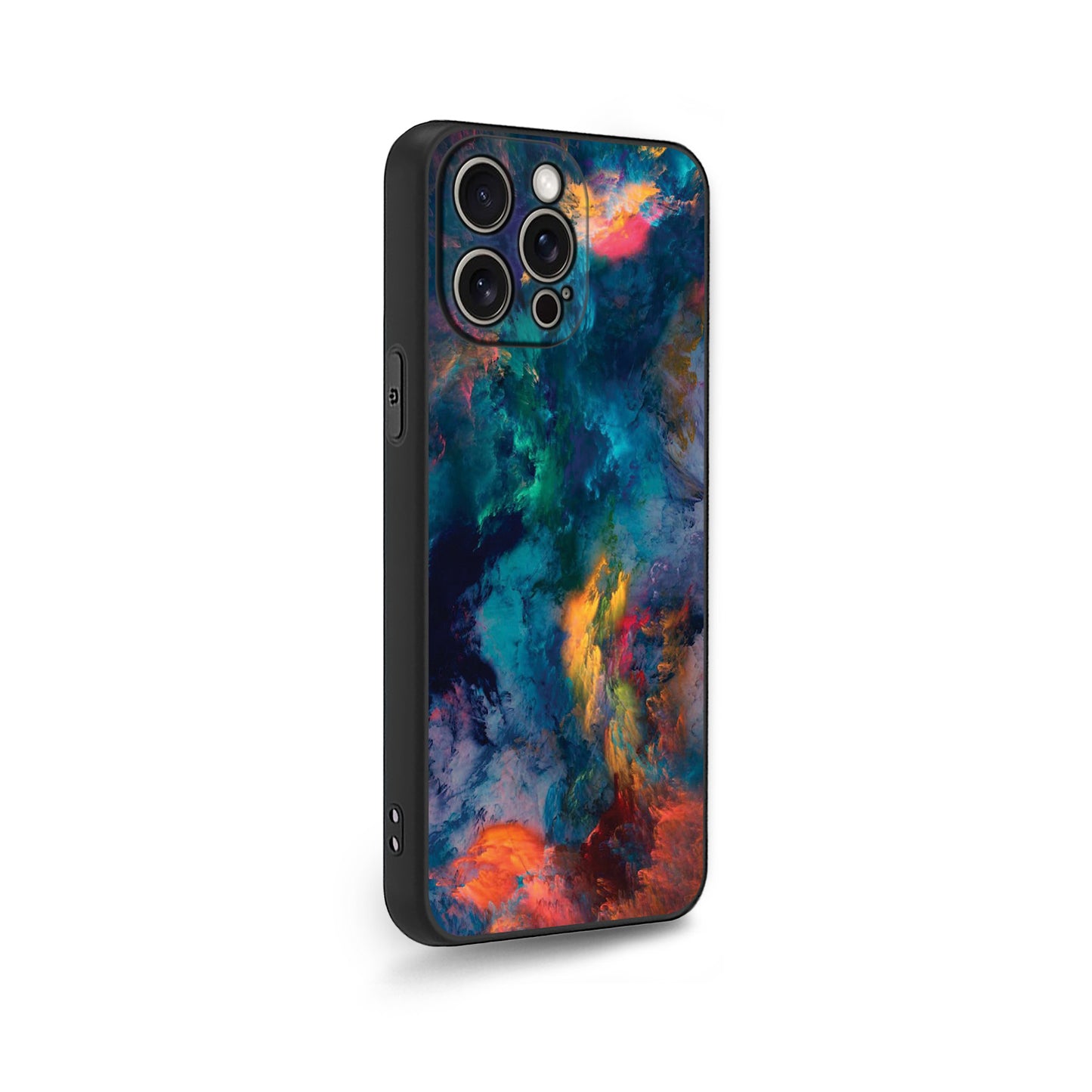 Mixed Colors with Orange Smoke 🎨🔥 Phone Case