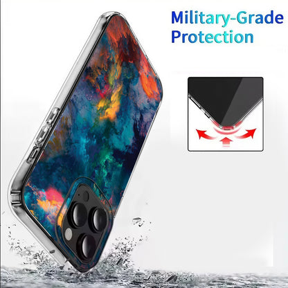 Mixed Colors with Orange Smoke 🎨🔥 Phone Case