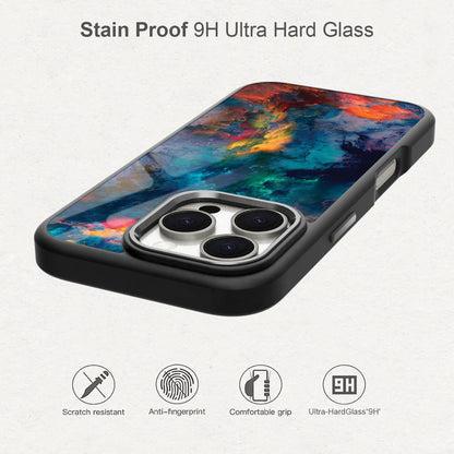 Mixed Colors with Orange Smoke 🎨🔥 Phone Case