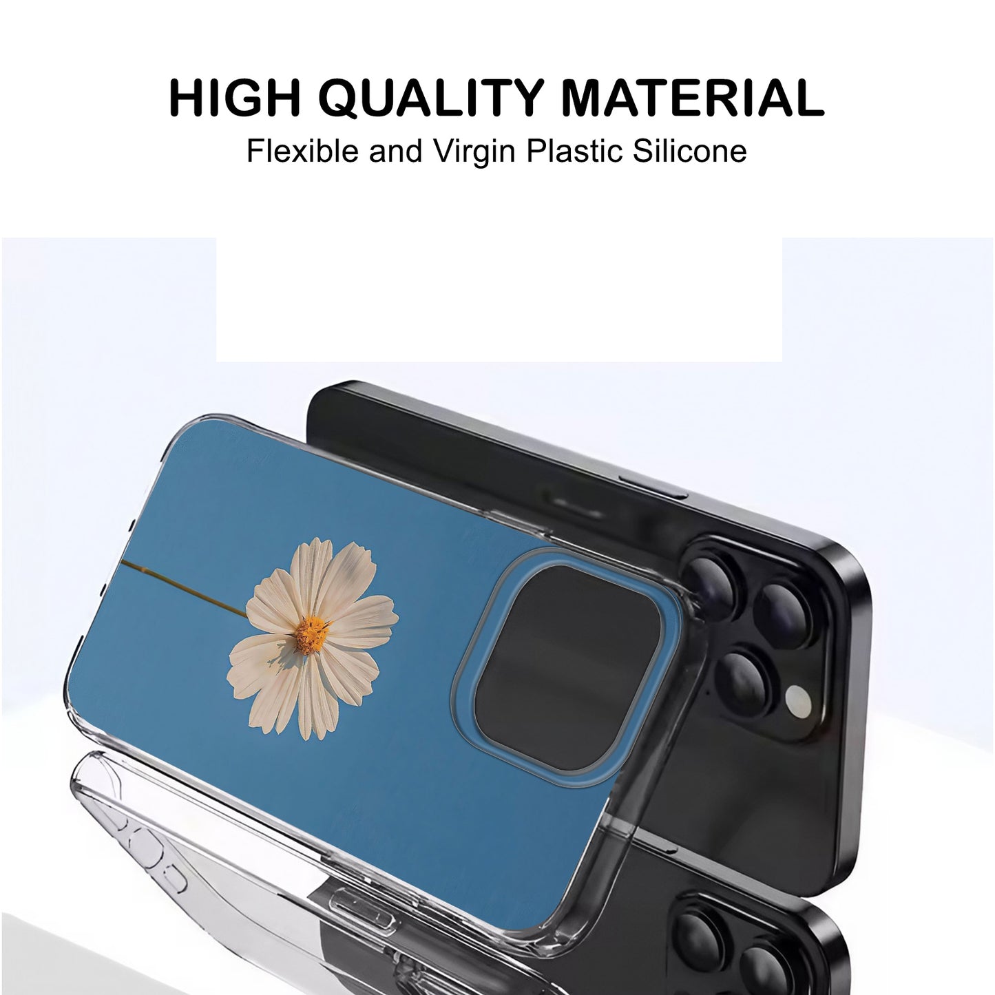 White Flower 🌼☁️ Blue Sky Phone Case