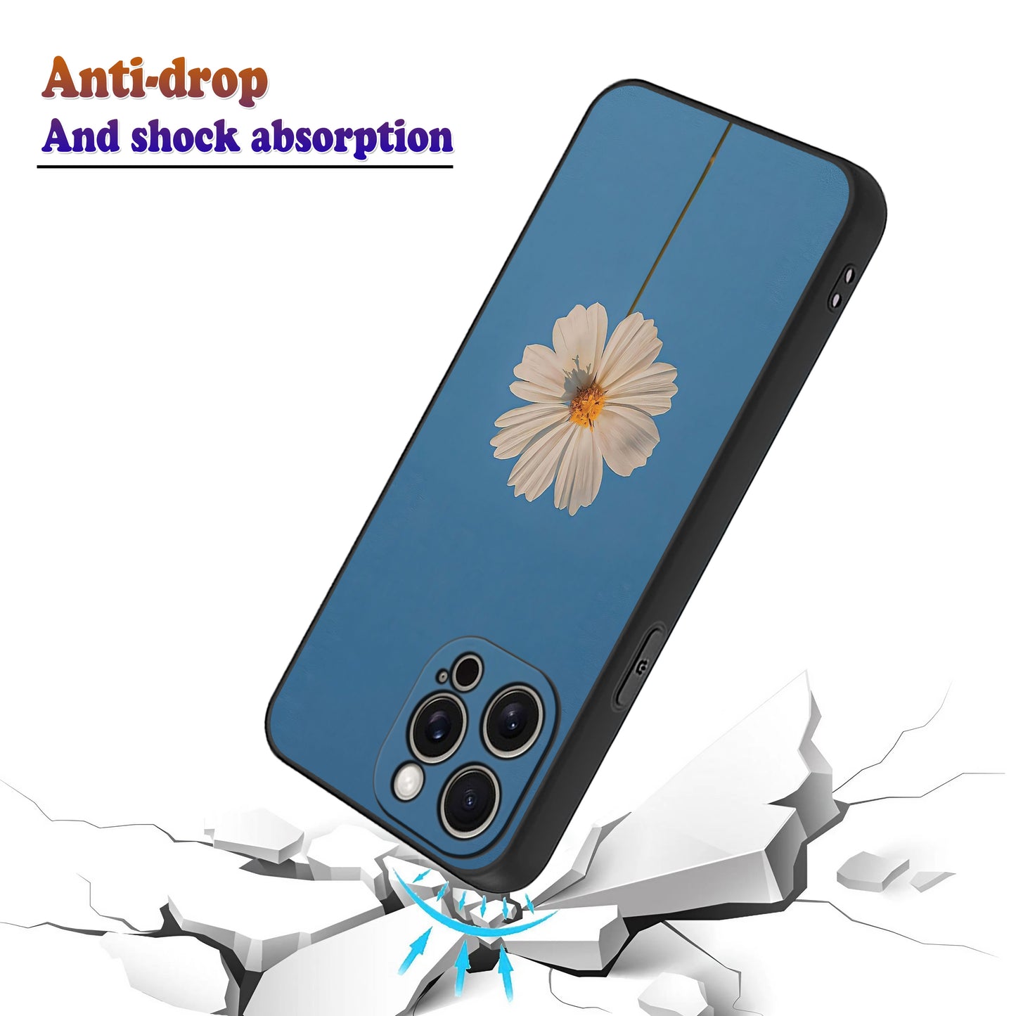 White Flower 🌼☁️ Blue Sky Phone Case