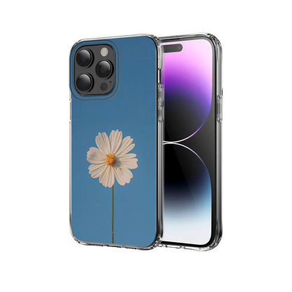 White Flower 🌼☁️ Blue Sky Phone Case