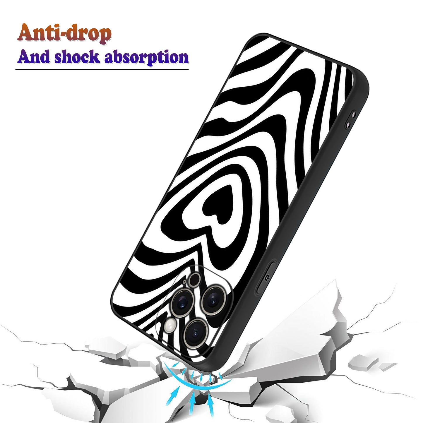 Black & White Heart 🖤🤍 Phone Case