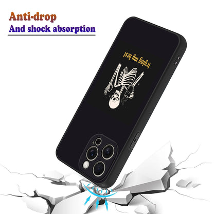 Trying My Best ☠️✨ Skeleton Phone Case