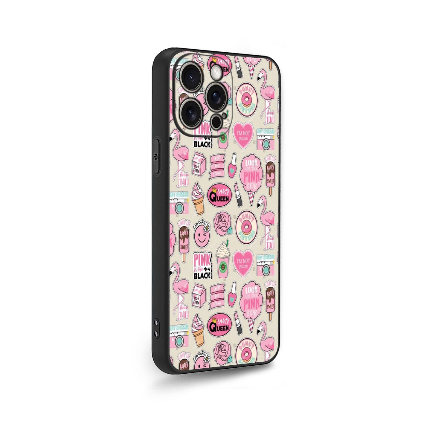 Pink Queen 👑💄 Girly Makeup Kit Phone Case