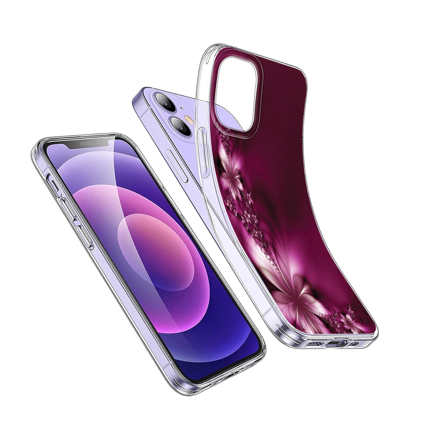 💜🌸 Purple Flowers Phone Case