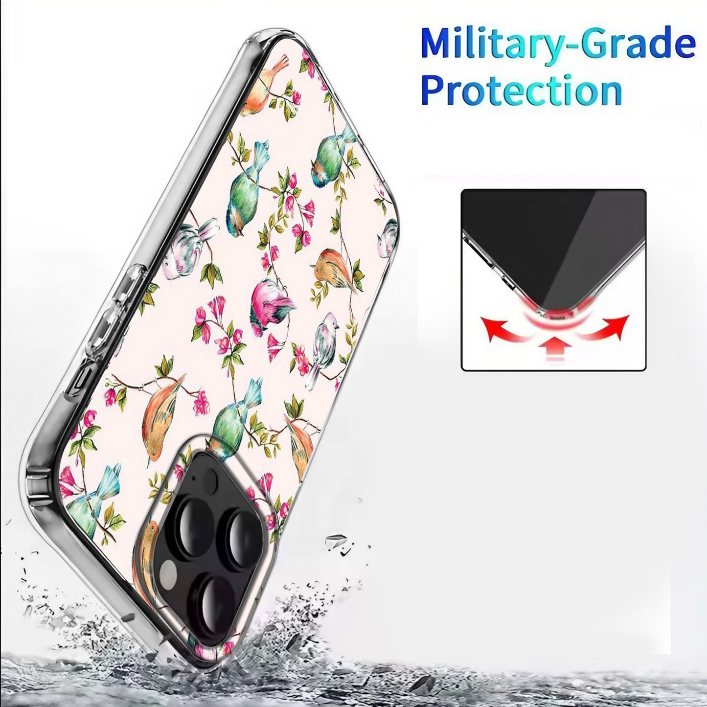 🐦✨ Birds Pattern Phone Case