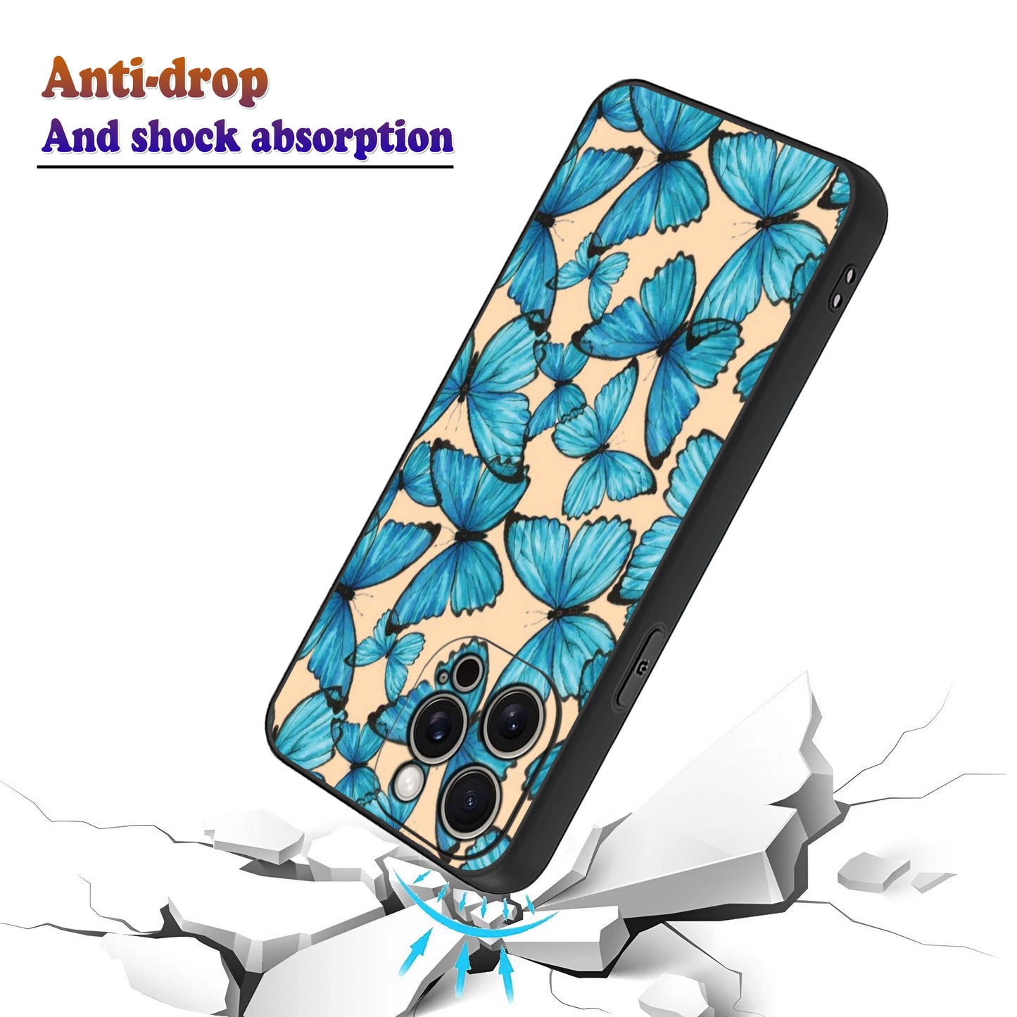 🦋🔵 Blue Butterfly Phone Case