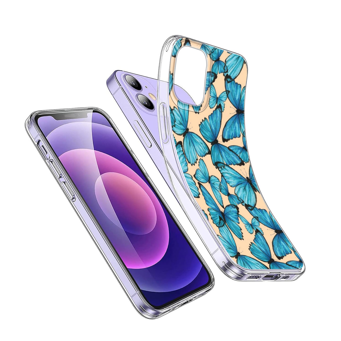 🦋🔵 Blue Butterfly Phone Case