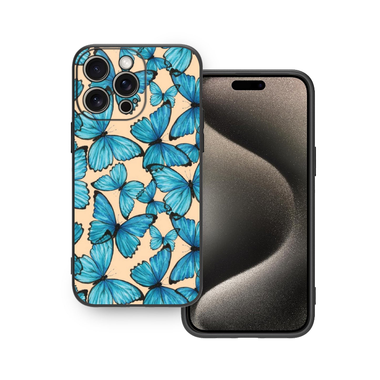 🦋🔵 Blue Butterfly Phone Case