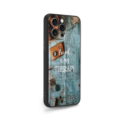 ✈️🌍 Travel Is My Therapy Phone Case
